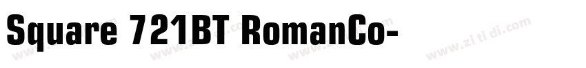 Square 721BT RomanCo字体转换